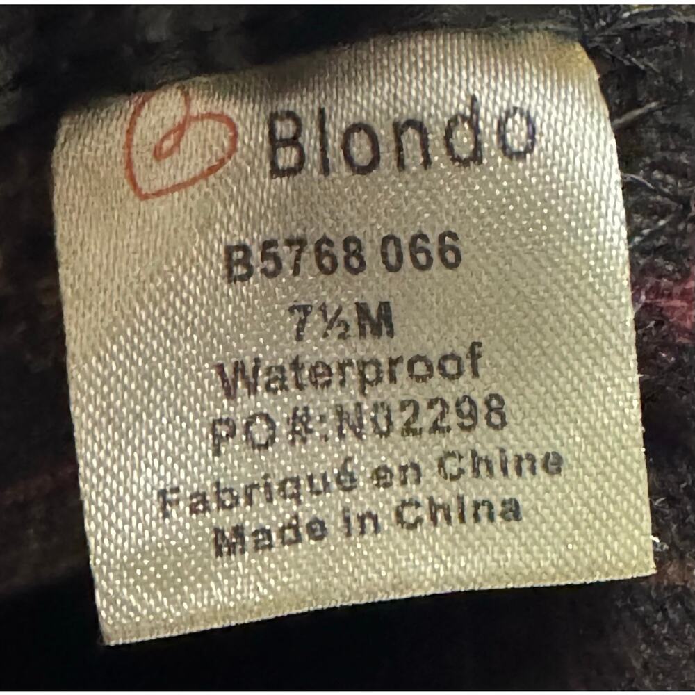 Blondo Elvina Waterproof Croc Embossed Ankle Boots Black 7.5 - Picture 7 of 7